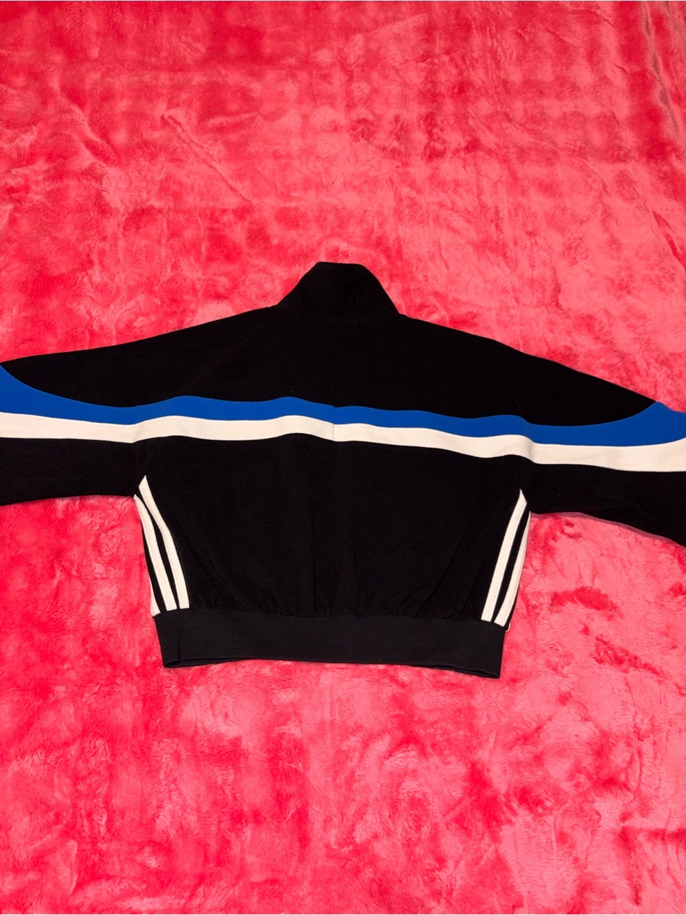 adidas Originals Blocking Track Top Black Blue White Size XSmall EUC - JY2389 - Picture 6 of 10